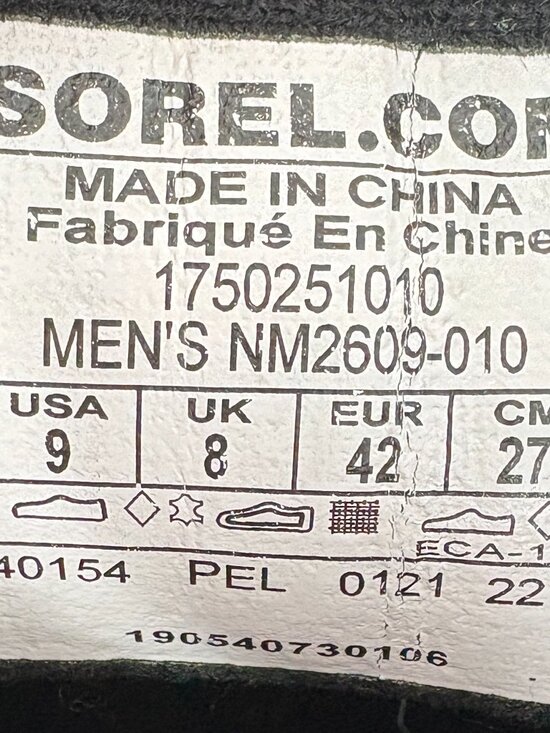 Sorel Cheyanne Metro Chelsea Waterproof Duck Boots Black Men’s 9 main image 9